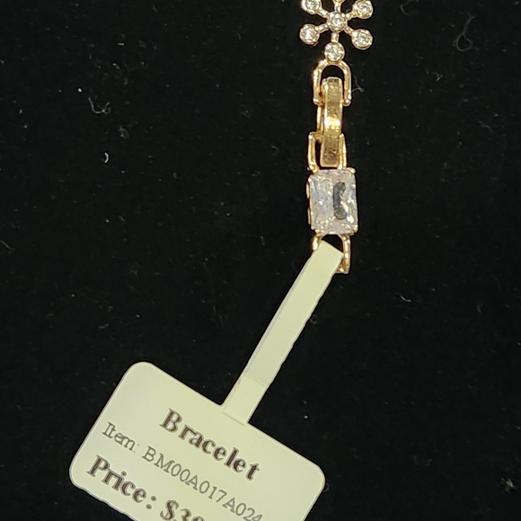 Dazzling Gold and Silver Moissanite Snowflake And Cz Bracelet #35 - Picture 3 of 4